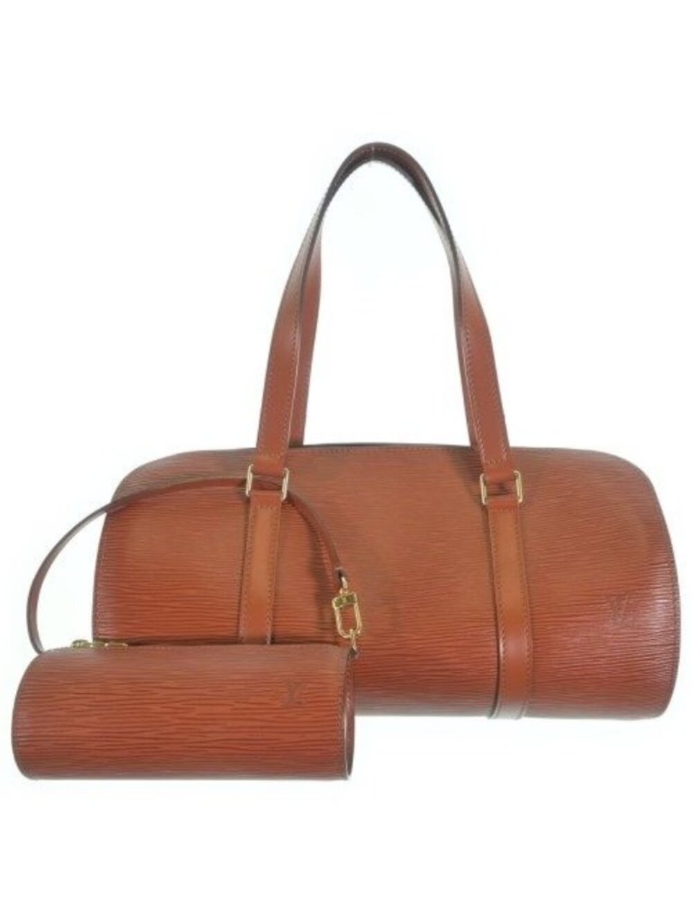 Louis Vuitton Epi Soufflot Handbag Brown